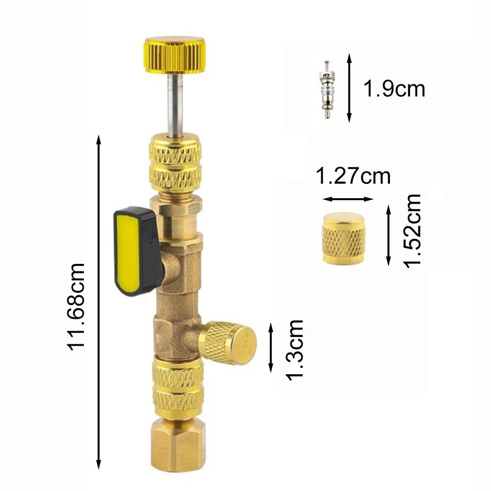 HVAC Valve Core Remover Tool for R22 R410A R404A R407C R32 Systems