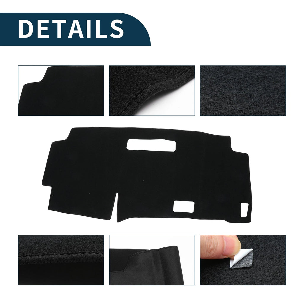 Dashboard Cover Mat for Nissan Serena C28 (2015–2024) with Sticker, Black