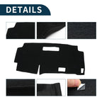 Dashboard Cover Mat for Nissan Serena C28 (2015–2024) with Sticker, Black