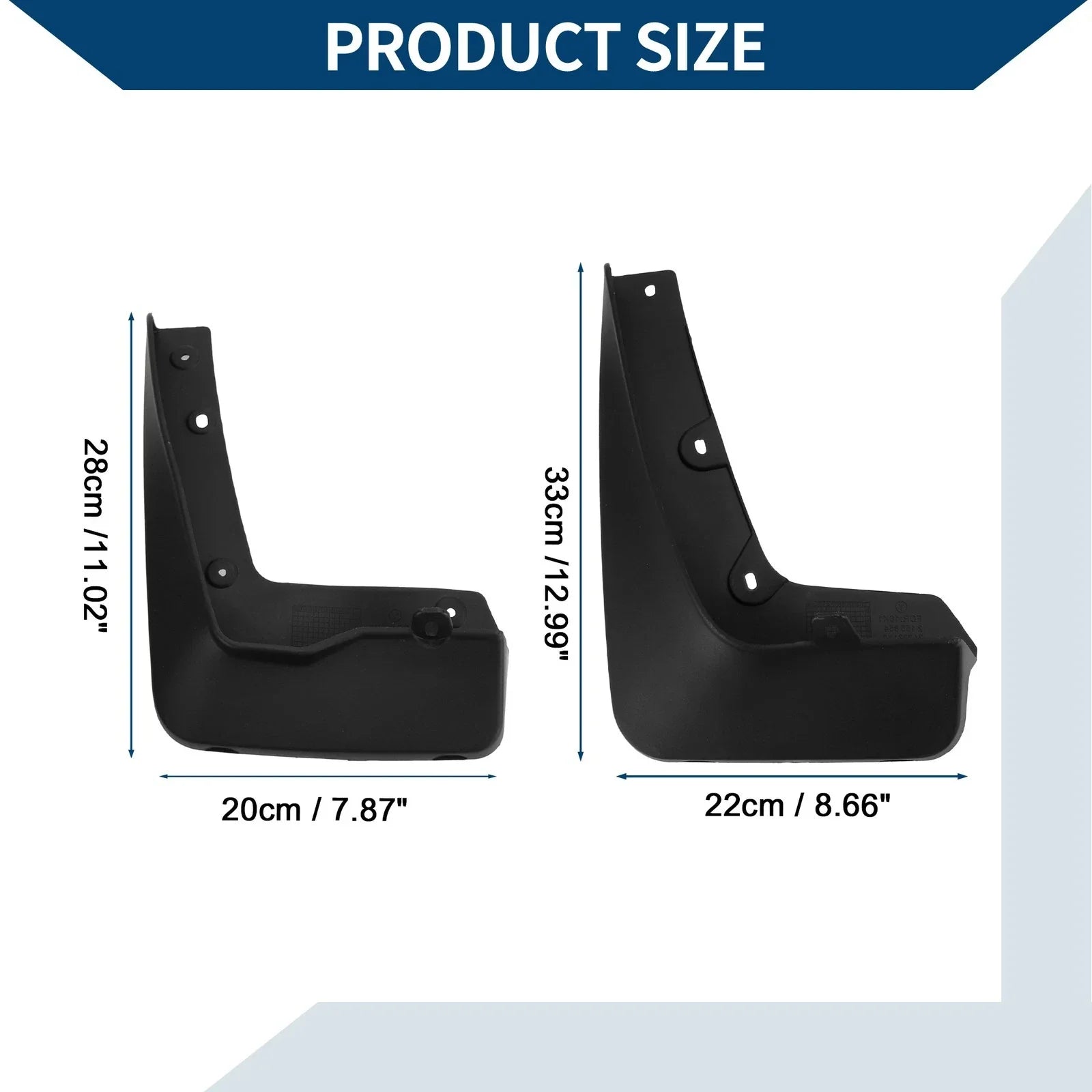 Mud Flaps / Splash Guards 1 x for BMW X1 (2016-2023)