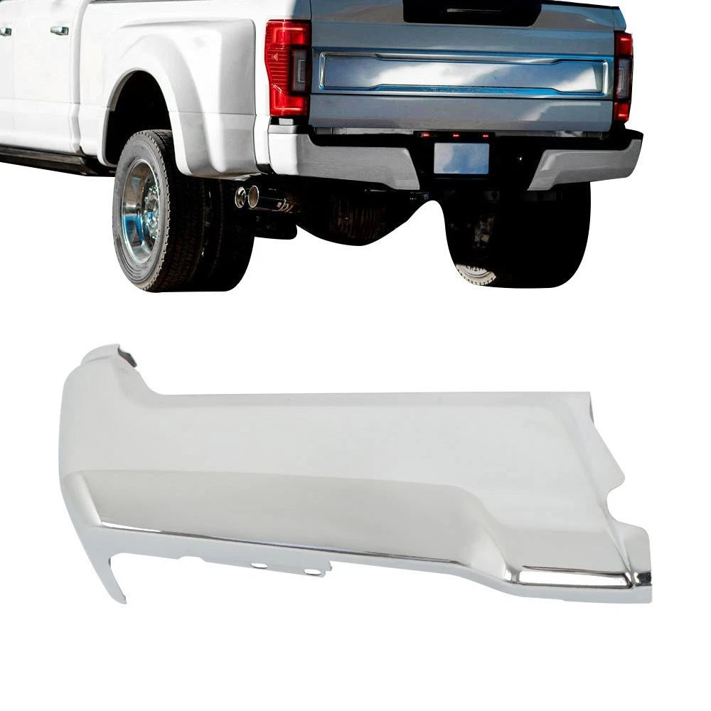 Chrome Rear LH Driver Side Bumper Face Bar for Ford F-250 F-350 (2017–2022)