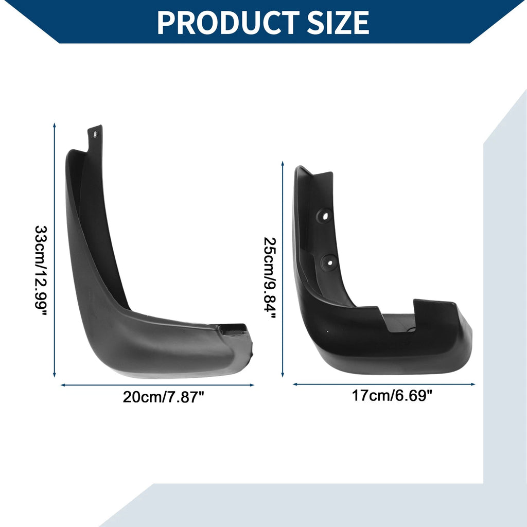 Mud Flaps Splash Guards Set of 4 for Honda Fit (2008–2010)