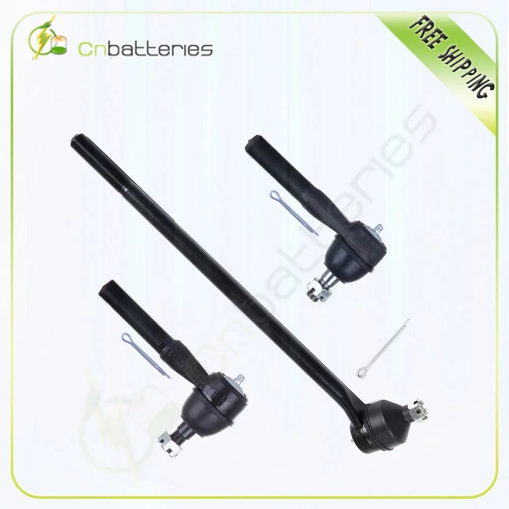 3pcs Inner Outer Tie Rod End Links for Ford F-350 (1980–1995)