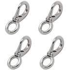 Set of 4 Swivel Eye Bolt Snap Hooks for Marine Applications