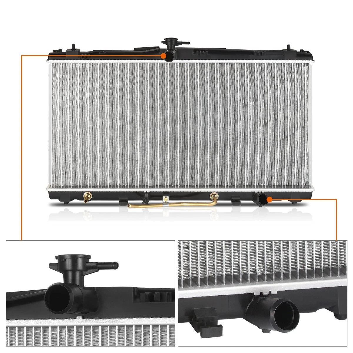 Aluminum Core Cooling Radiator DPI-13669 for Avalon/ES350/Camry (2012–2018)