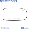 Rear View Mirror Glass with Backplate Right for Chrysler 200 Dodge Charger (2011–2021)
