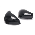 Gloss Black Replacement Side Wing Mirror Caps Covers for Peugeot 207 (2006–2013)