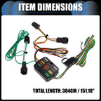 Set of 4-Pin Trailer Wiring Harness Kit for Hyundai Tucson (2010–2018)