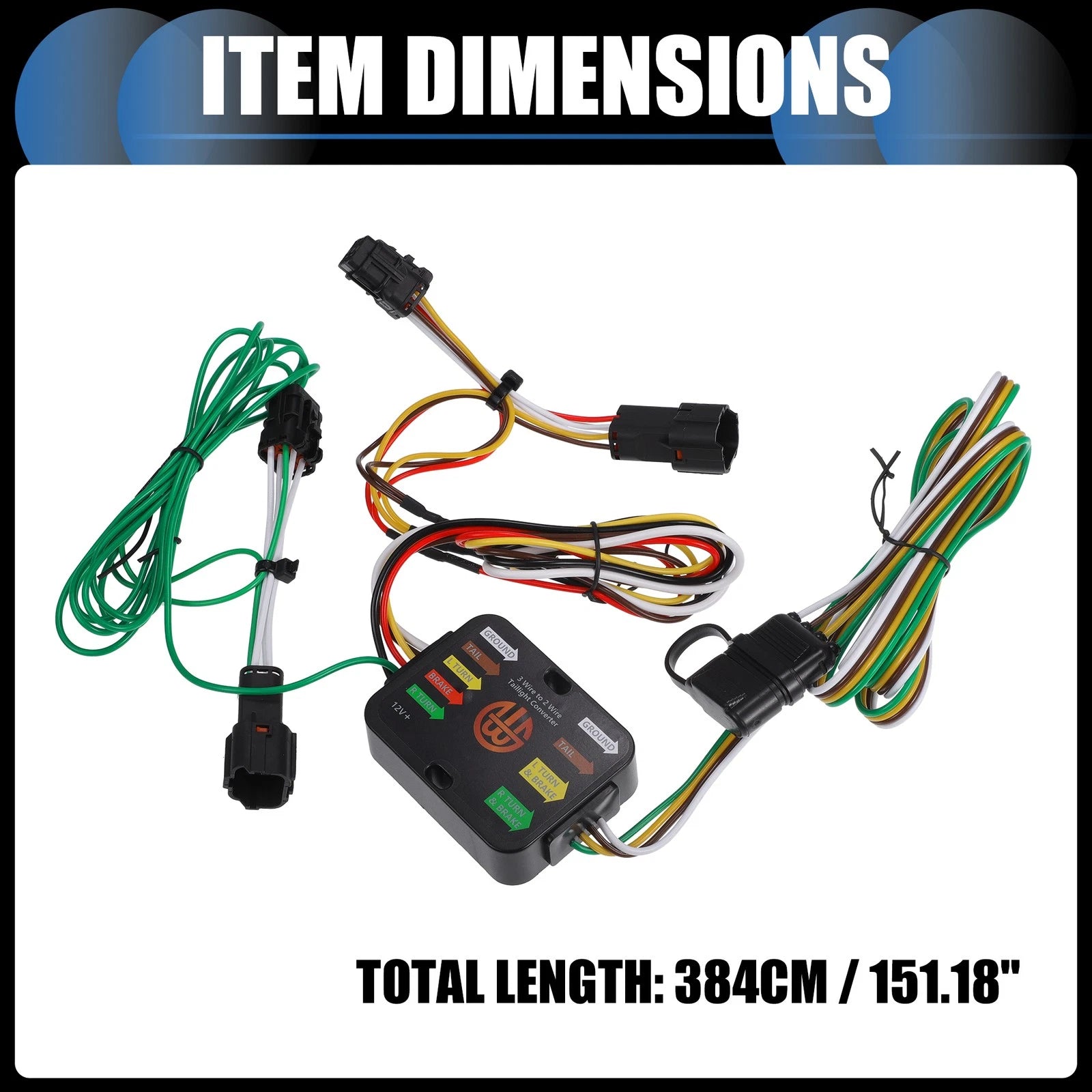 Set of 4-Pin Trailer Wiring Harness Kit for Hyundai Tucson (2010–2018)