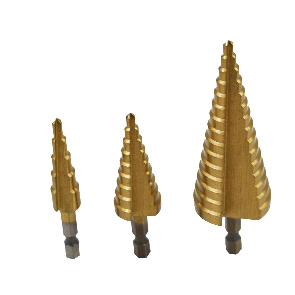Set of 3 Hole Cutters for Various Applications (4-20mm, 4-12mm, 4-32mm)