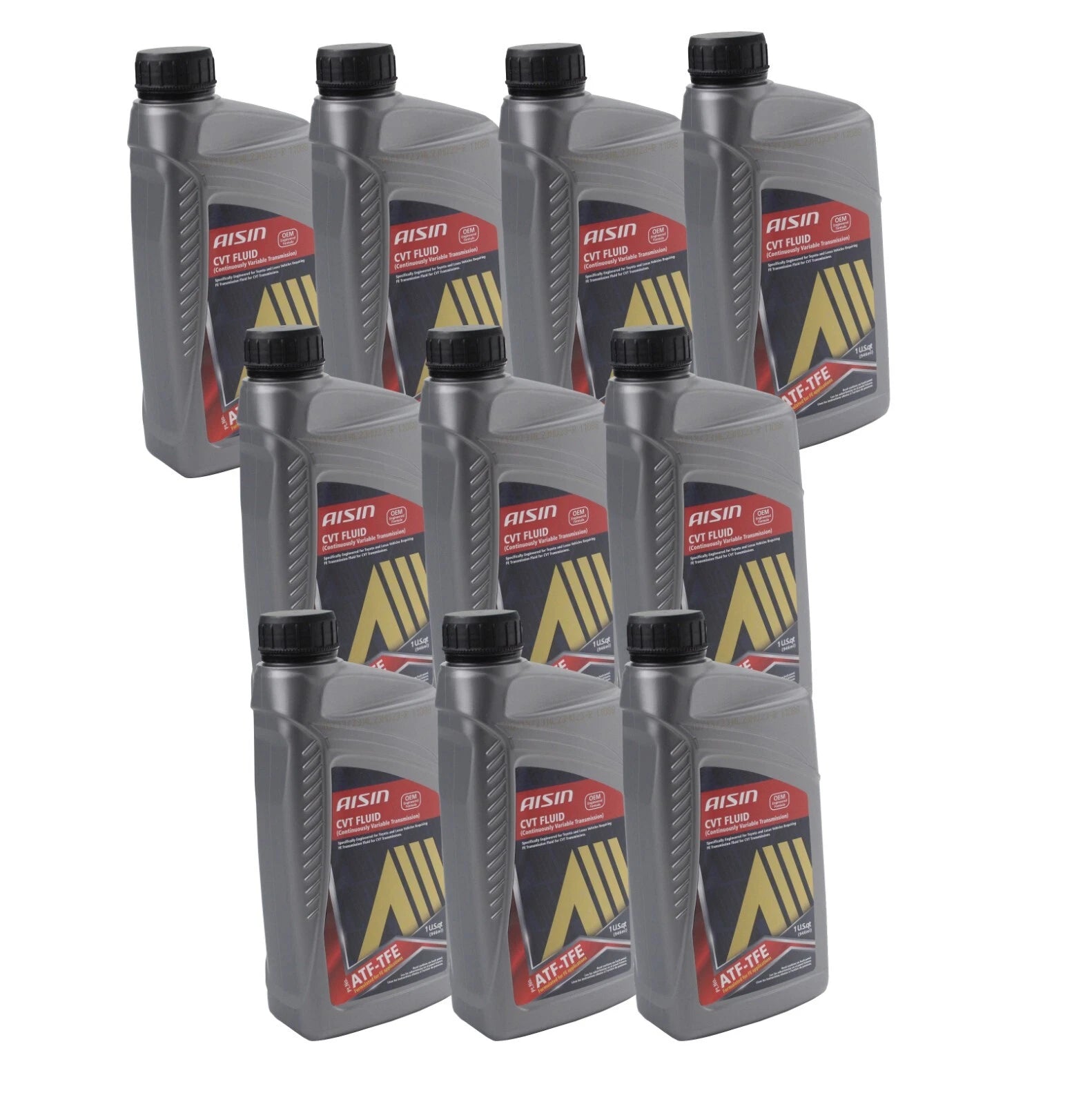 Set of 10 Aisin CVT ATF-TFE Auto Trans Fluid for UX200 iM iQ Corolla