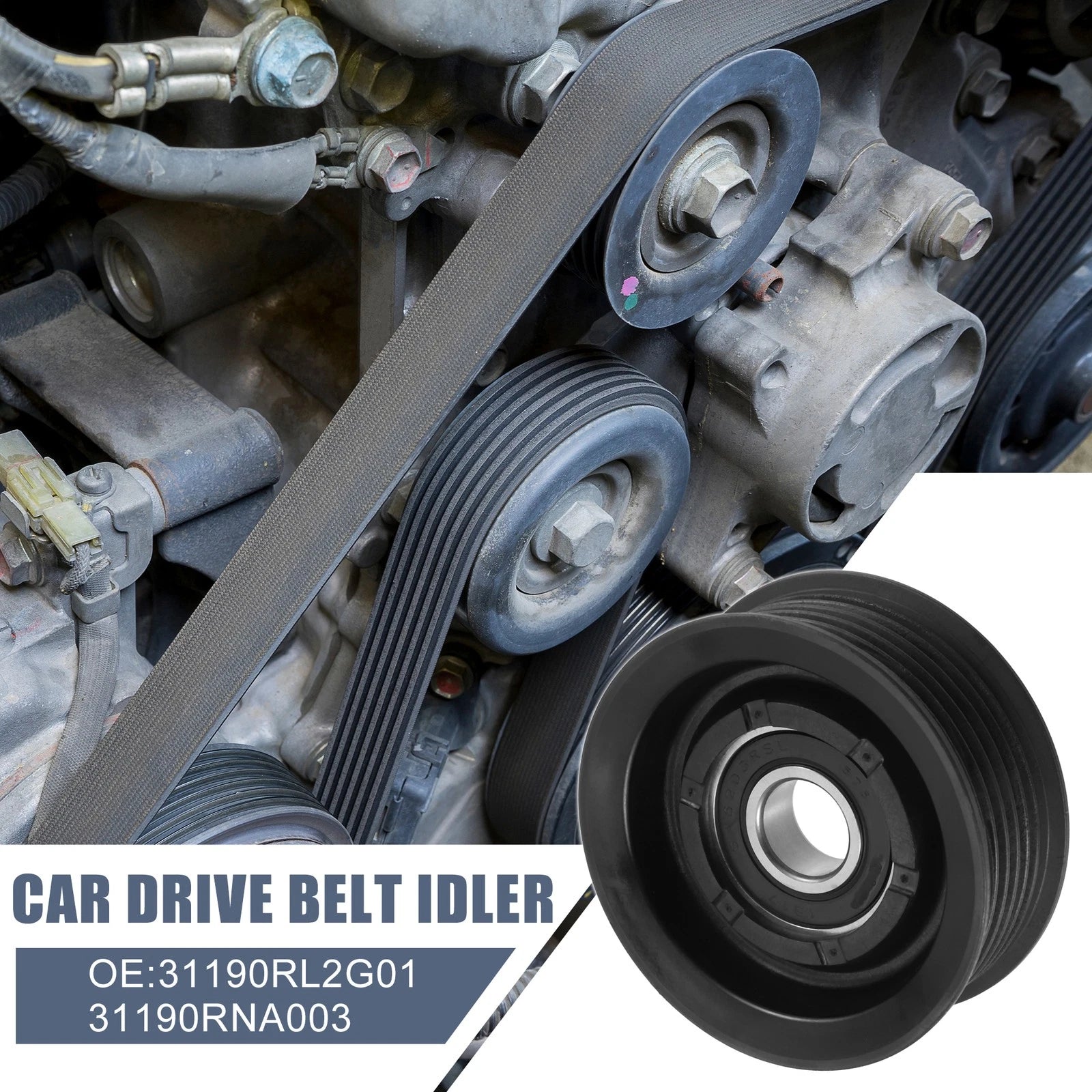 Drive Belt Idler Pulley Crankshaft Pulley for Honda Civic (2006–2011)