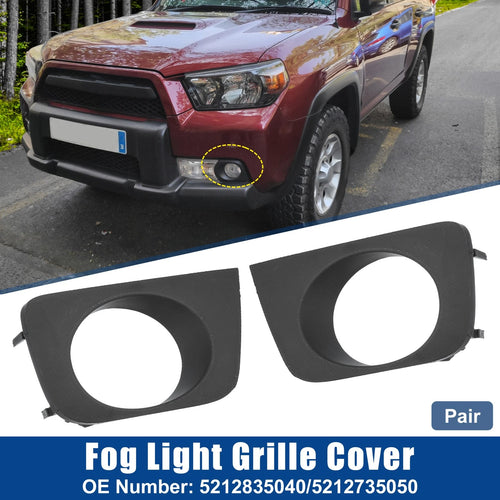 1 Pair Fog Light Grille Cover Trim for Toyota (No. 5212835040)