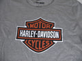Harley Davidson Women's Gray Bar & Shield Graphic T-Shirt Size Medium