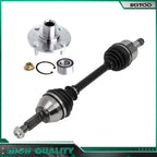 Front Left CV Axle Shaft + Wheel Hub Bearing for Ford Focus (2000–2011)