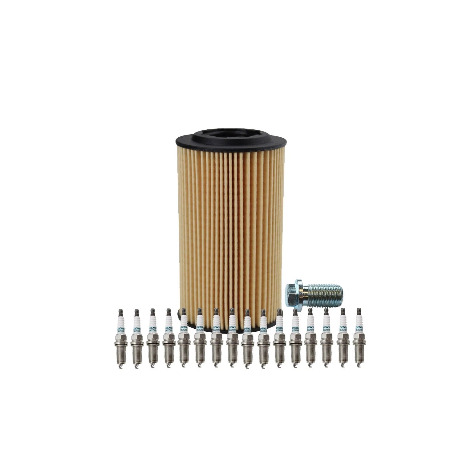 Wix Engine Oil Filter & Denso 16 Iridium LL Spark Plugs for W220 S55 AMG (2000–2006)