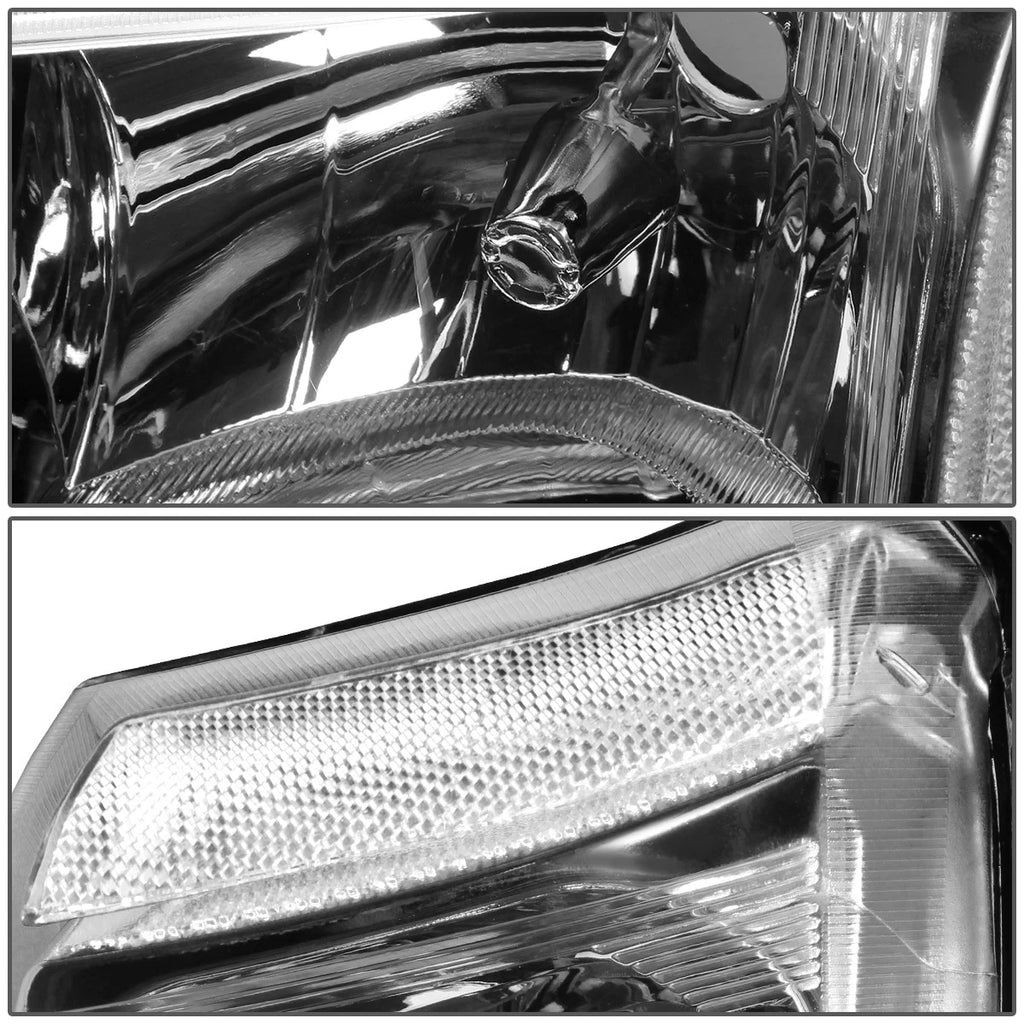 Chrome Housing Clear Corner Upper Headlight for Chevy Silverado (2003–2006)