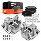 Pair Rear Brake Calipers and Brake Pads with Bracket for Toyota RAV4 (2006–2012)