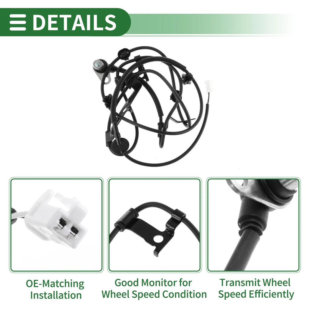 ABS Wheel Speed Sensor MR569287 for Mitsubishi Galant (2004–2012) Rear Left