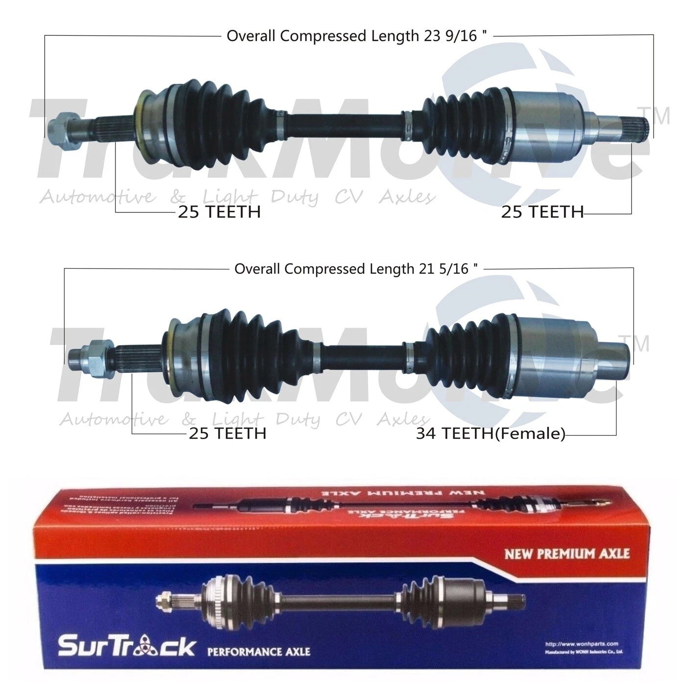 Set of 2 Front CV Axle Shafts for Chevrolet Sonic (2012–2020)