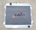 3 x 56mm Aluminum Radiator + Fan for Nissan Datsun Stanza 510 610 710 720