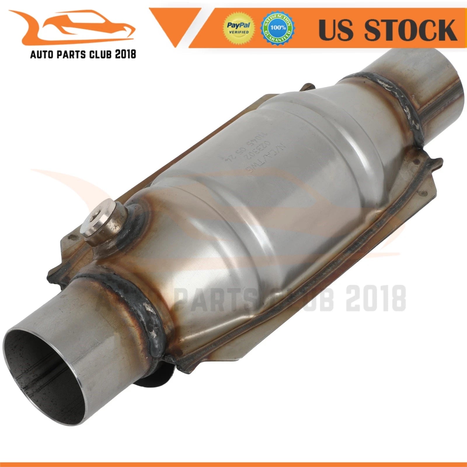 2X Catalytic Converter for Universal Fit (EPA Stainless Steel)