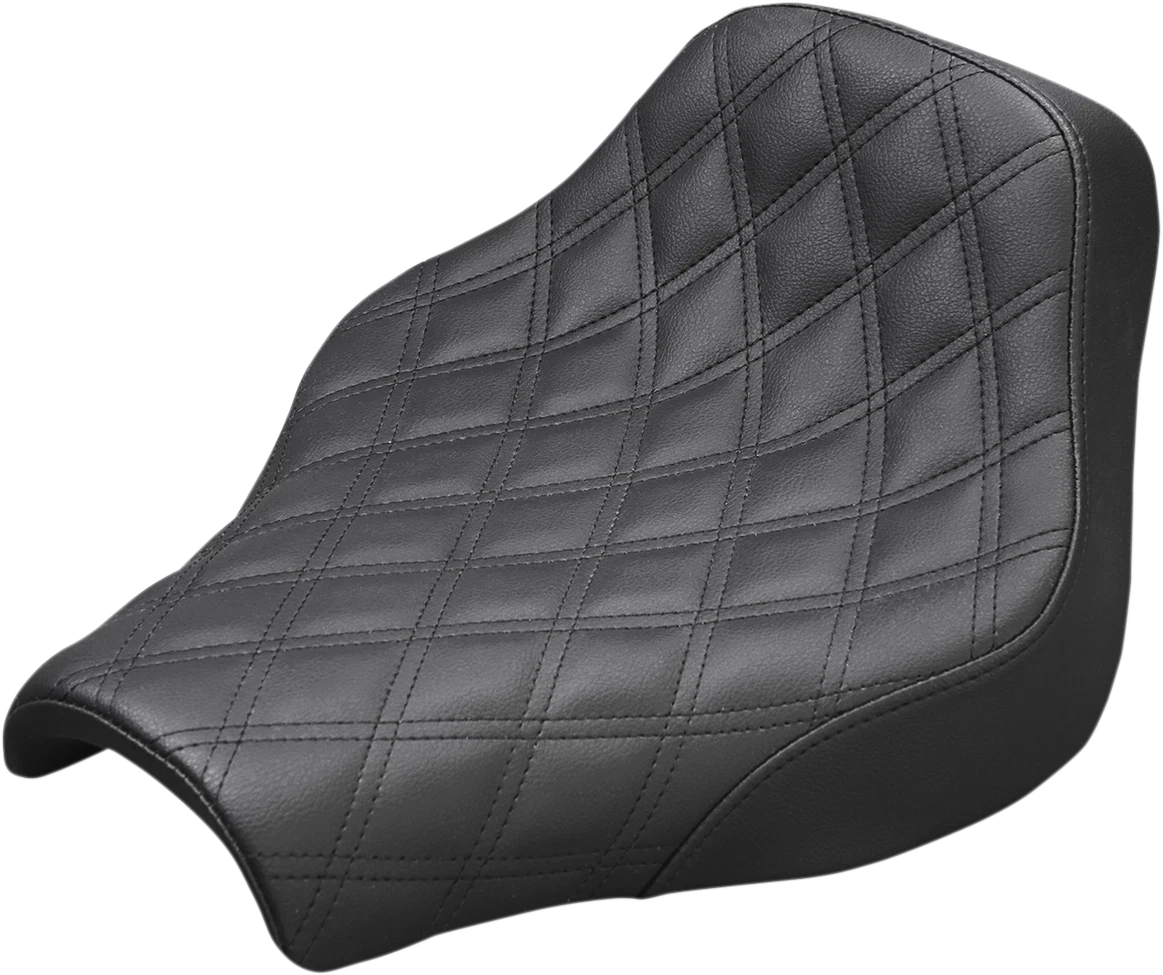 Saddlemen Renegade Solo Seat for FX (2018–2023) - Lattice Stitched - Black