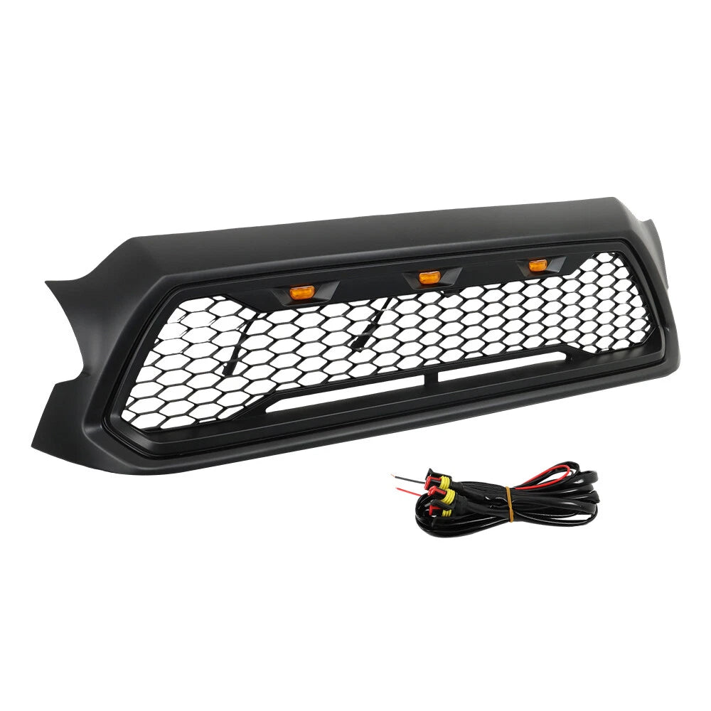 Matte Black Honeycomb Mesh Grille with LED Light for Tacoma (2012–2015)