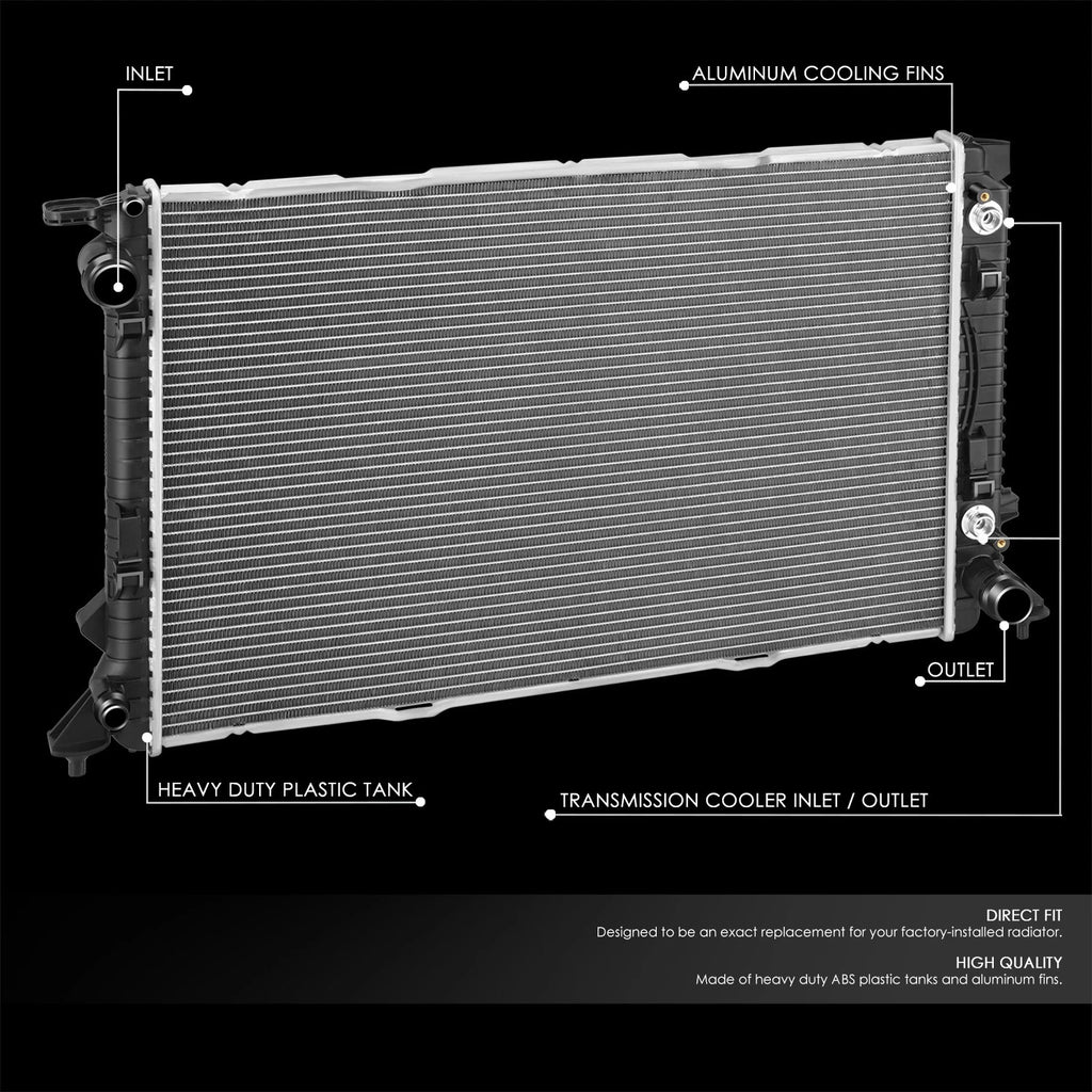 OE Aluminum Core Radiator DPI 13310 for Audi A4 A6 Q5 3.0L 3.6L (2011–2017)