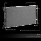 OE Aluminum Core Radiator DPI 13310 for Audi A4 A6 Q5 3.0L 3.6L (2011–2017)