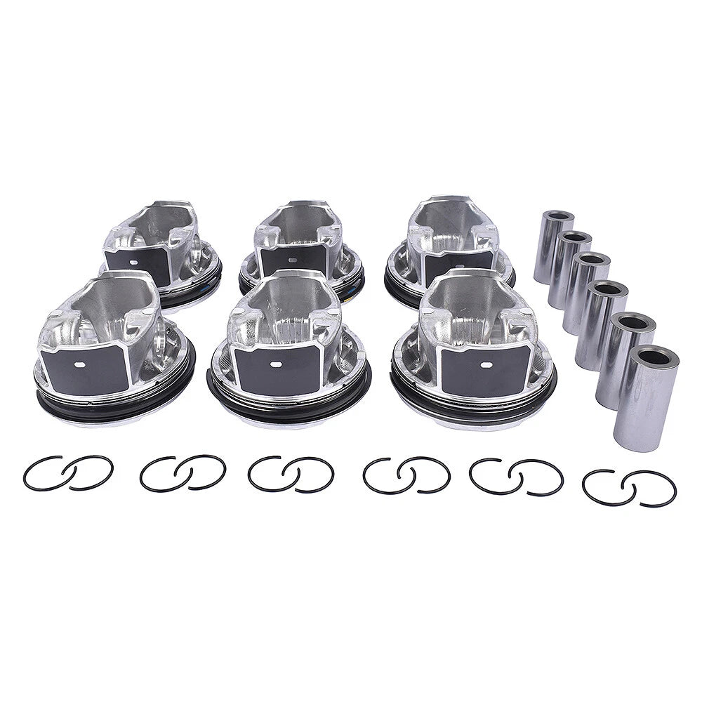 6PCS Engine Piston Ring for Land Rover Range Rover LR4 Jaguar XJ XF XE 3.0L V6
