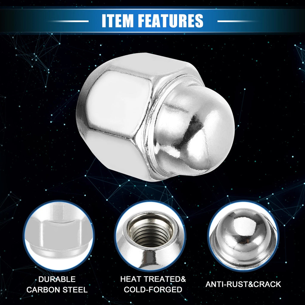 10pcs Wheel Lug Nuts for Hyundai Santa Fe (M12x1.5)