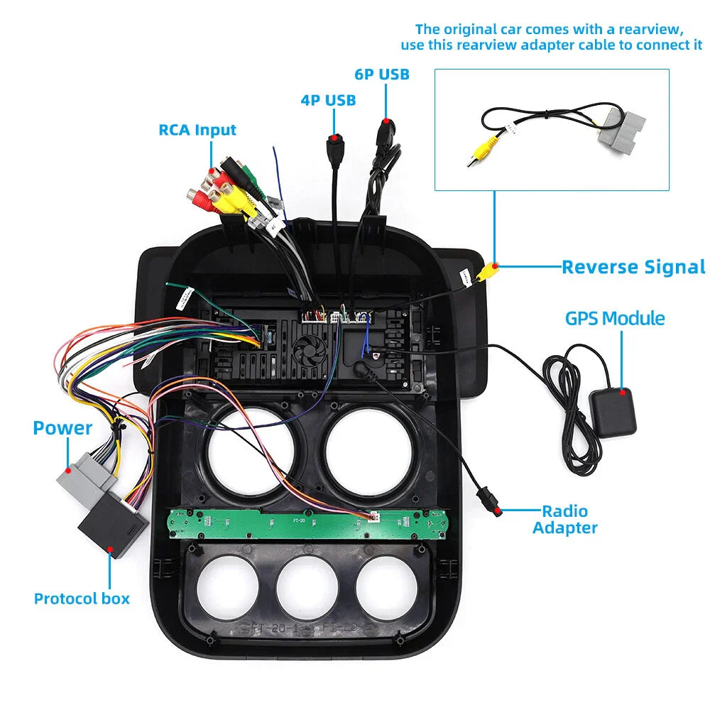 12.3'' Carplay Stereo Radio GPS for Jeep Compass Patriot (2010-2016)