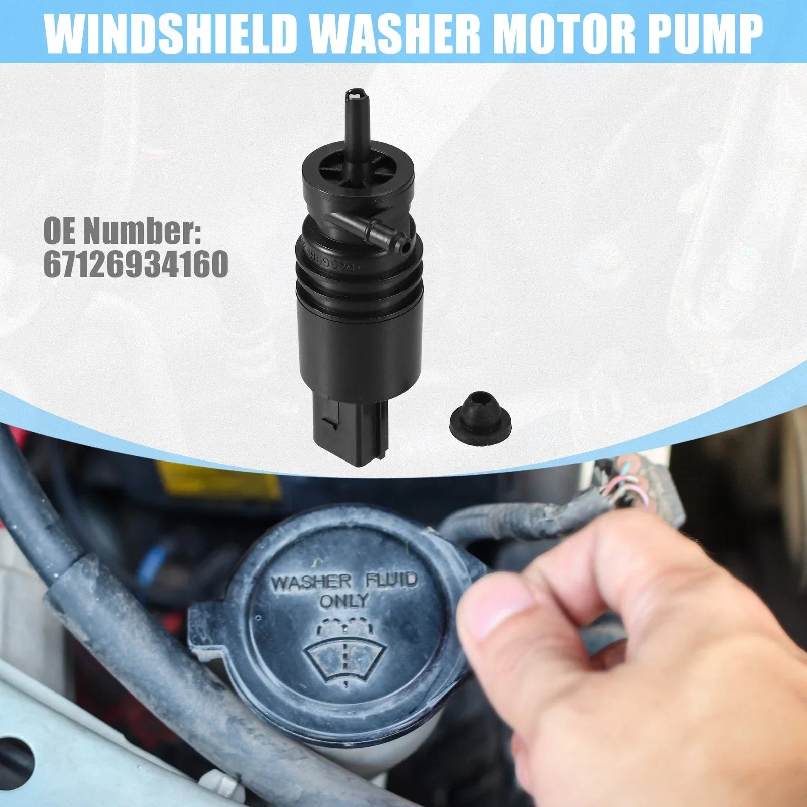Windshield Washer Motor Pump for BMW 528i (2011-2016)