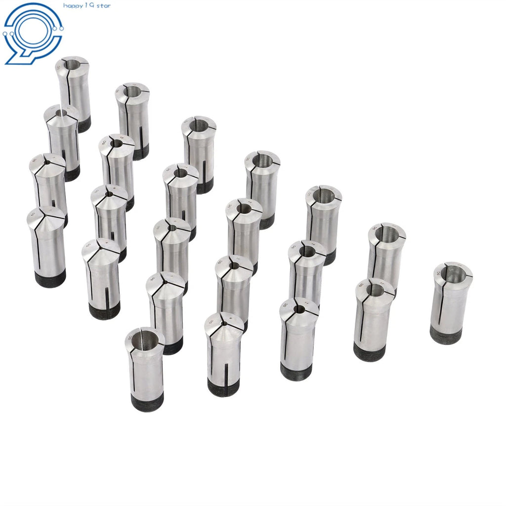 Set of 23 Metric 5C Collets 3mm-25mm for Precision Machining