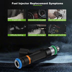 Set of 4 Fuel Injectors for Mazda 3 MX-5 Miata 2.0L 2.3L (2006–2012) Mazda 5 2.3L (2008–2009)