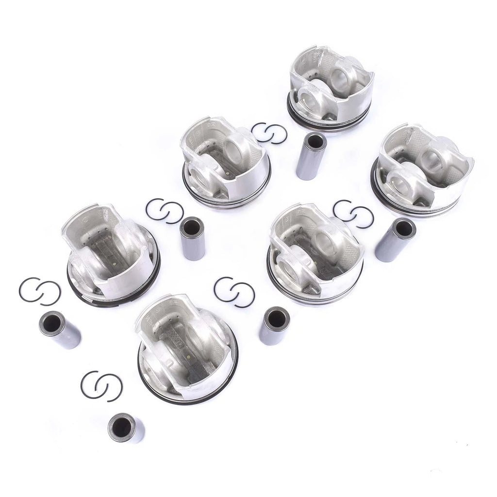 Set of 6 Pistons for VW Touareg, Audi A6 A7 A8 Q5 Q7 S4 S5 (2009–2017)