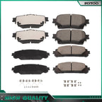 Set of 4 Ceramic Brake Pads for Toyota Highlander (2020–2023) 2304 2305