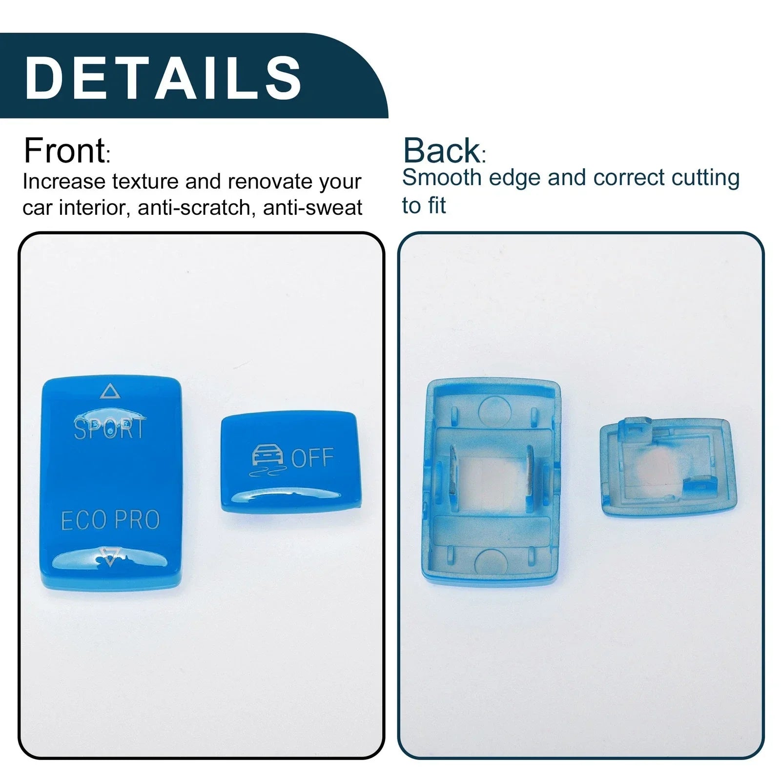Blue  ECOPRO Off Button Cover for BMW 1/2/3/6 Series