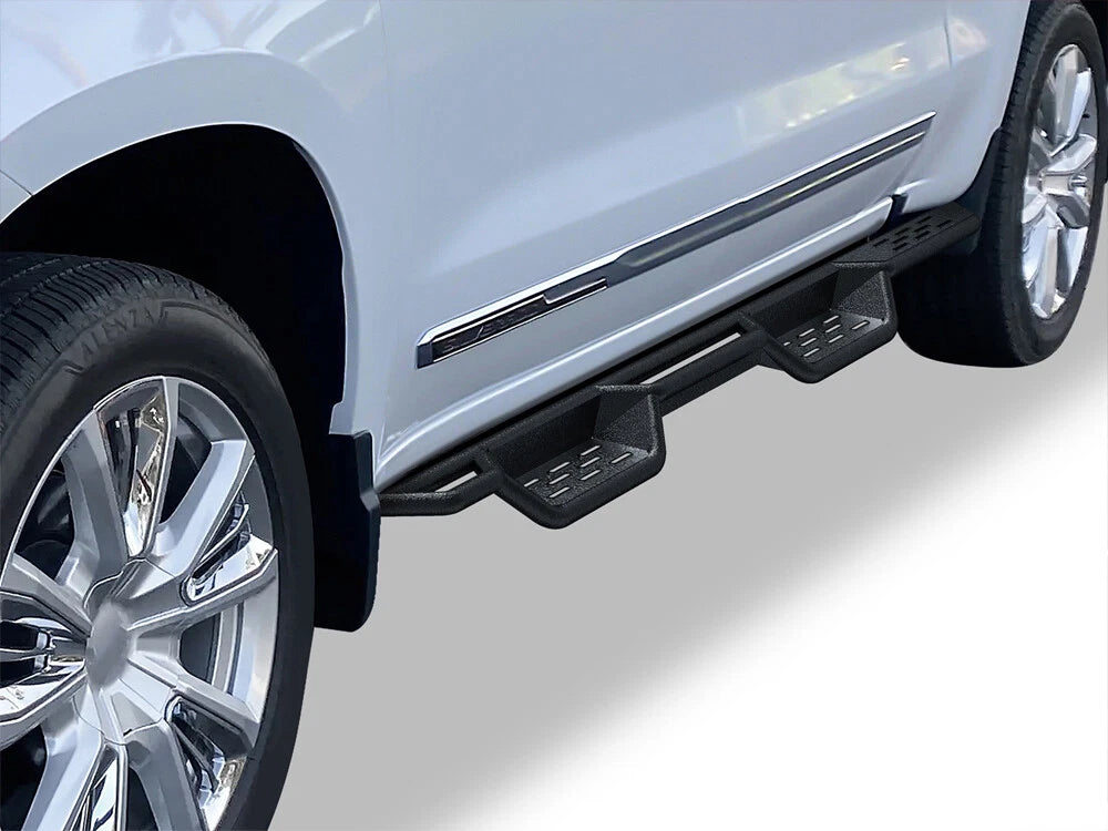 Nerf Bars for Silverado Sierra Crew Cab 2019–2026 (5.5ft Bed) - Black