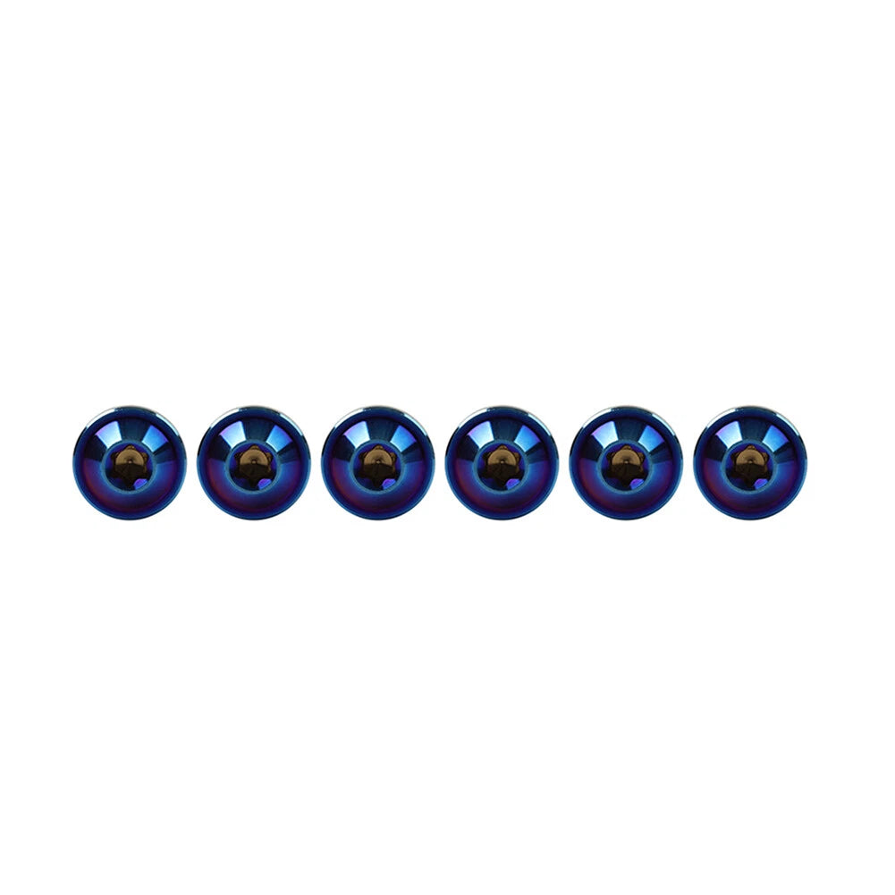 Set of 6 Alloy M5x30mm Torx Head Screws for Bike Motorcycle GZ