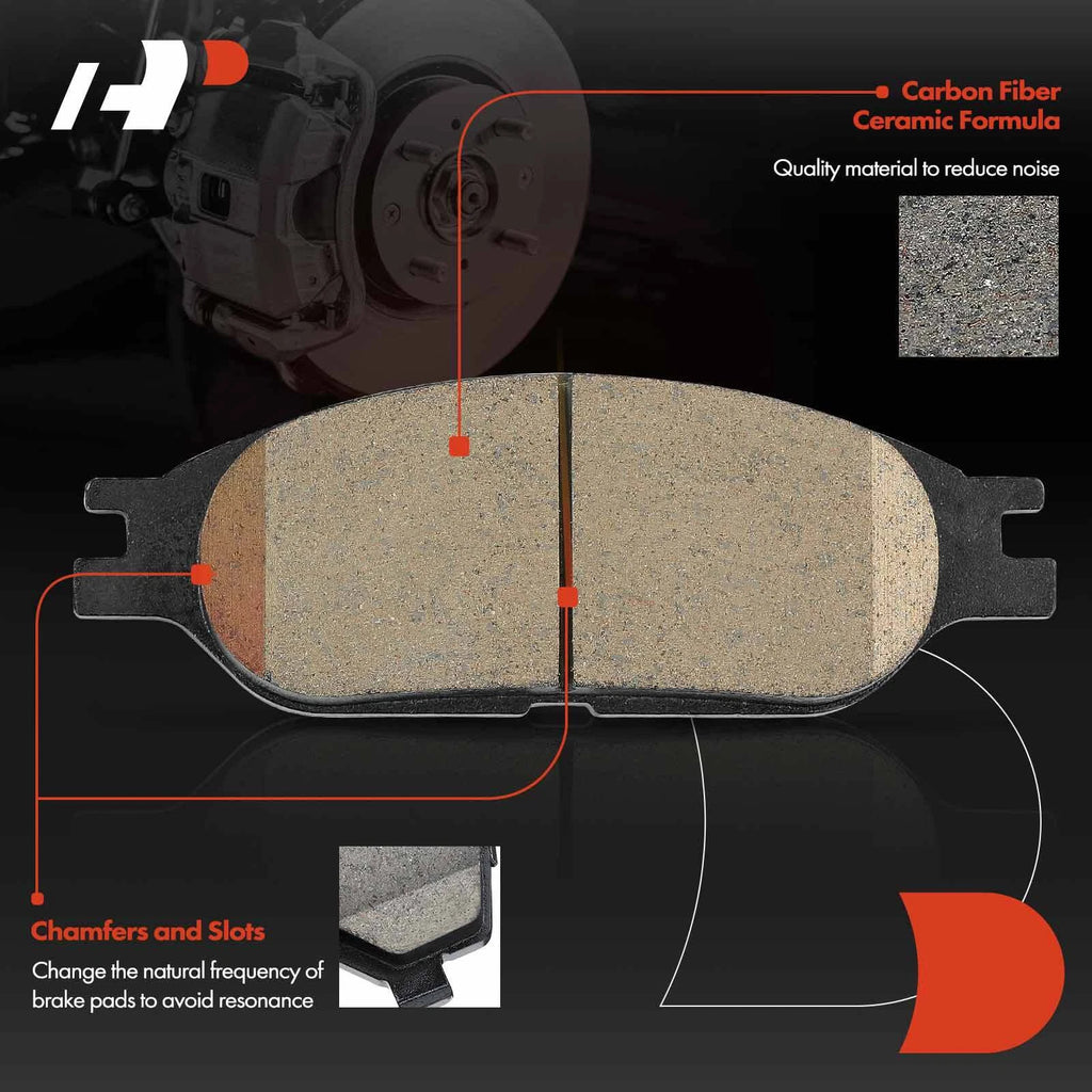 Set of 4 Front Ceramic Brake Pads for Ford Windstar (1999–2003)
