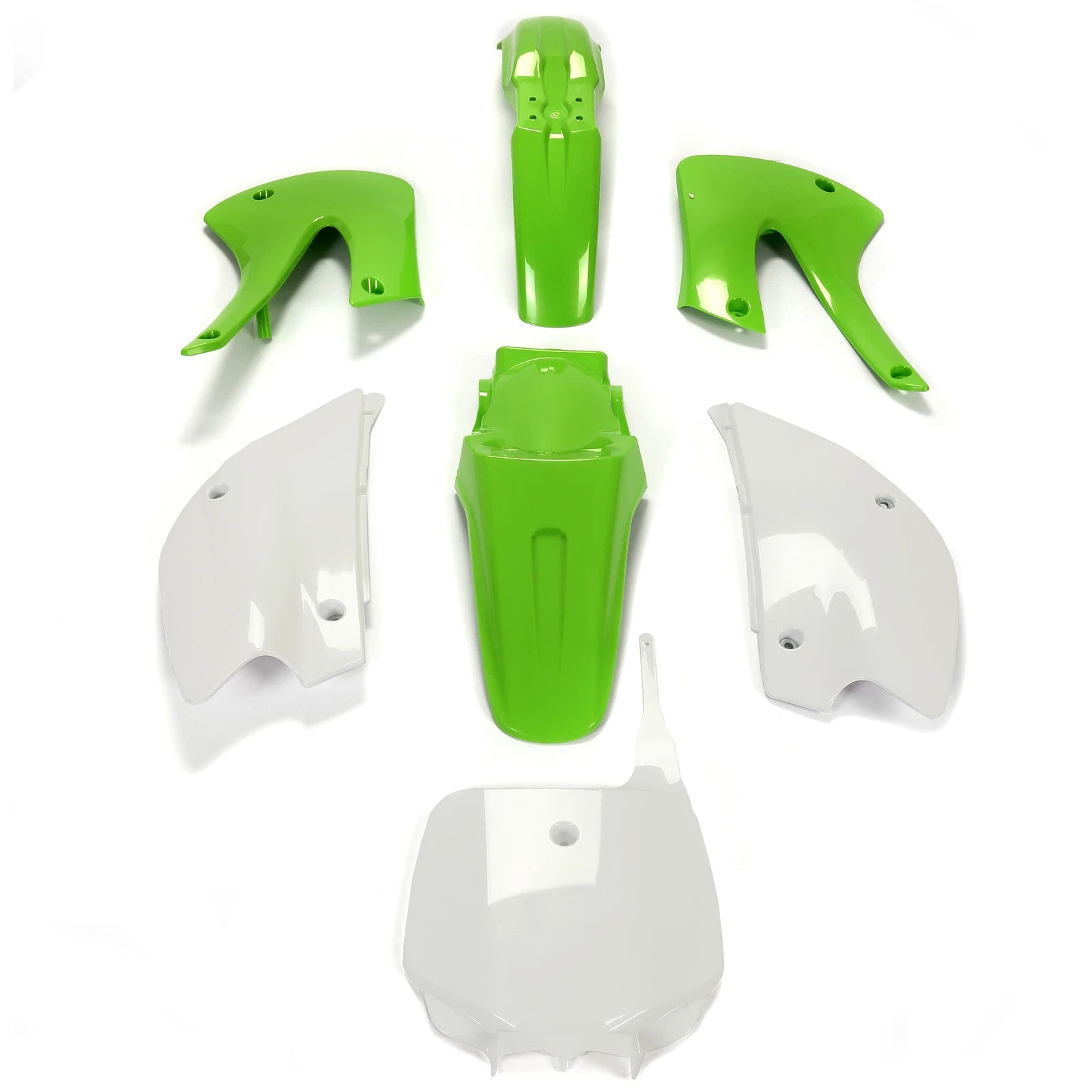 Body Kit for Kawasaki KX85 KX100 (2001–2013) Green & White