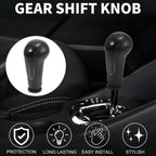5-Speed Manual Gear Shifter Knob for Chevrolet Spark (2011–2016) Black Plastic
