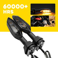 2X LED Turn Signal Light for Kawasaki KLR650 Ninja Z1000R Smoked Lens