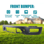 Black Steel Front Bumper Face Bar for Ford F-150 (2024–2025)