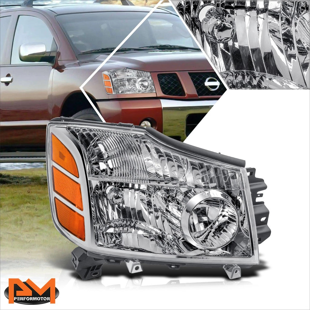 Right Side Headlight Lamp for Nissan Pathfinder Armada Titan (2004–2007)
