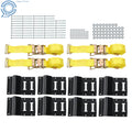 Set of 4 Tie Down Straps for Trailers (2" x 120")