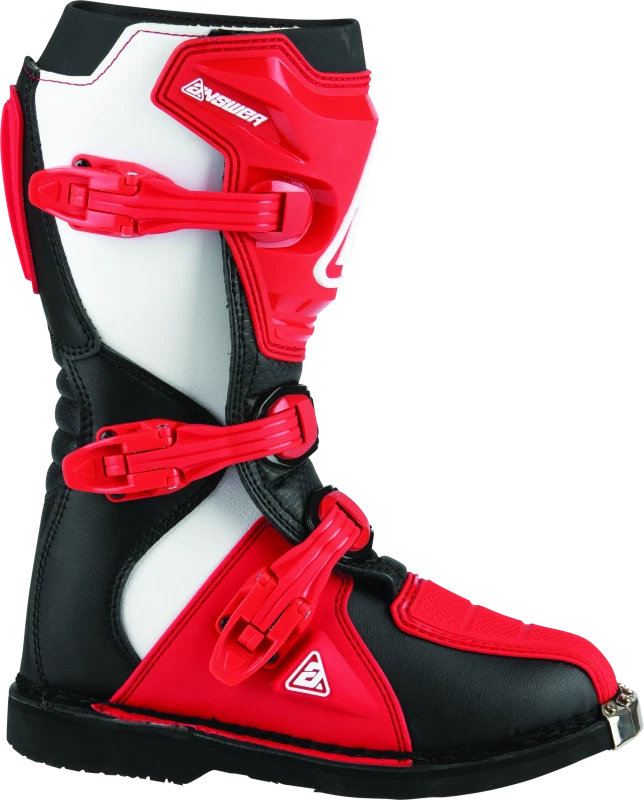 Answer AR1 Boot for Youth Size 1 (Black/Red)