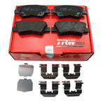 TRW Pro Rear Low-Met Brake Pads with Clips for Hyundai Azera Sonata (2006–2019)